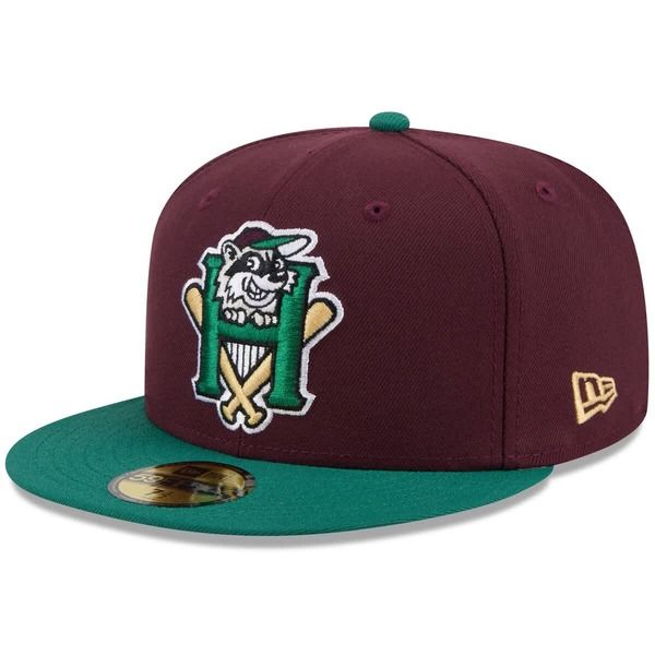 ニューエラ メンズ アクセサリー 帽子 MensNew Era Maroon Hudson Valley Renegades Theme Nights 59FIFTY Fitted Hat Maroon マルーン