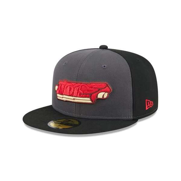 ニューエラ メンズ アクセサリー 帽子 MensNew Era Gray Memphis Redbirds Theme Nights 59FIFTY Fitted Hat Gray グレー