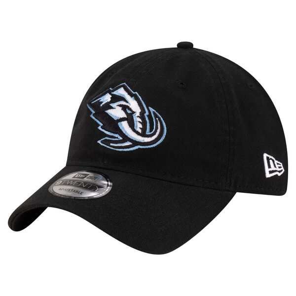 ニューエラ メンズ アクセサリー 帽子 Mens New Era Black Utah Mammoth 9TWENTY Adjustable Hat Black ブラック