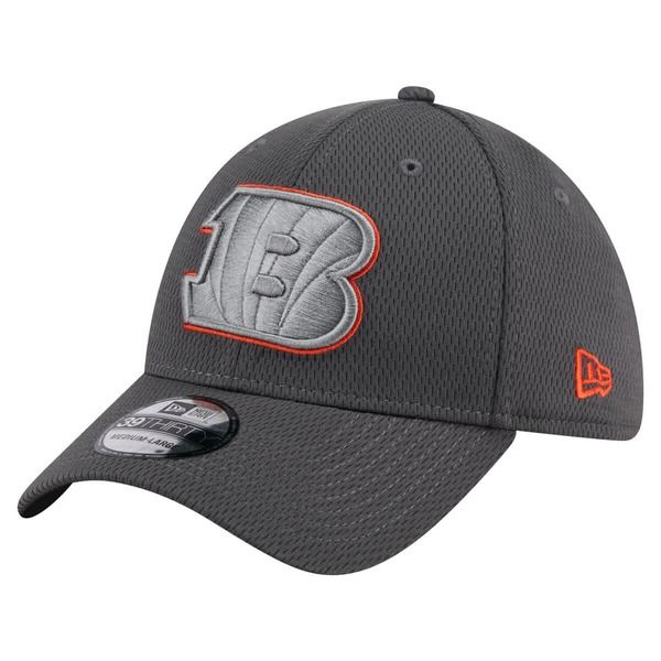 ニューエラ メンズ アクセサリー 帽子 Mens New Era Graphite Cincinnati Bengals Main 39THIRTY Flex Hat Graphite グラファイト