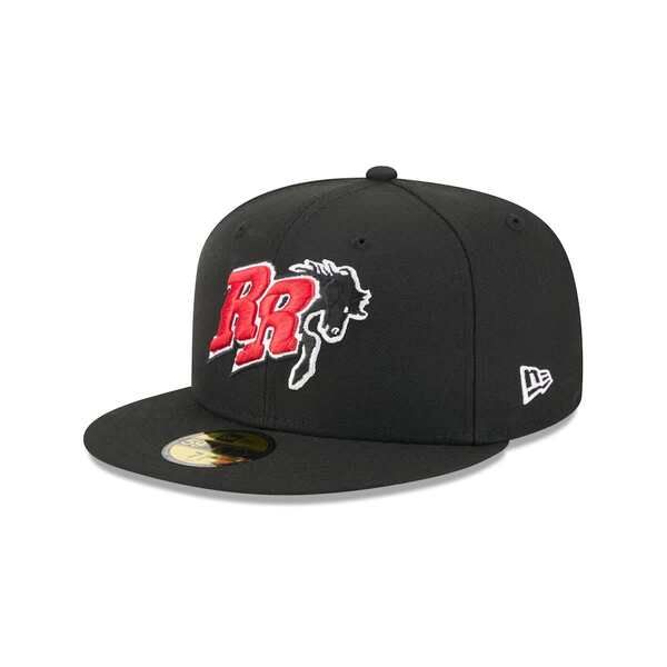 ニューエラ メンズ アクセサリー 帽子 MensNew Era Black Frisco RoughRiders Theme Nights 59FIFTY Fitted Hat Black ブラック