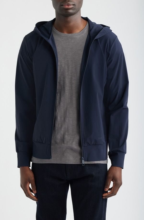 セイブ ザ ダック メンズ アウター ジャケット・ブルゾン パーカー Save The Duck FYI Zip Hoodie Navy Blue ネイビー