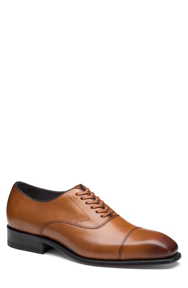 ジョンストンアンドマーフィー メンズ シューズ ダービー キャップ Johnston Murphy Ashton Cap Toe Derby Tan Full Grain タン