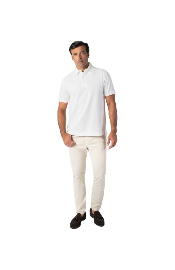 ロバート タルボット メンズ トップス ポロシャツ Robertalbott Walker Short Sleeve Polo White ホワイト