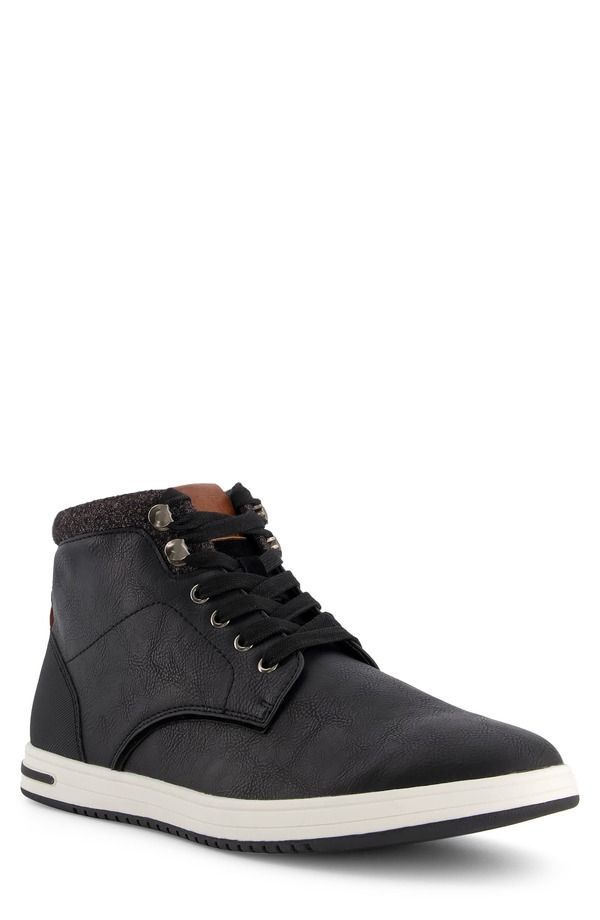 デューンロンドン メンズ シューズ スニーカー Dune London Visit Retro Sneaker Black ブラック