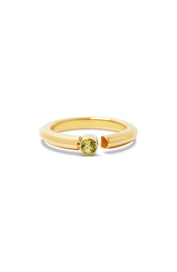 アルジェントヴィーヴォ レディース アクセサリー 指輪 Argento Vivo Sterling Silver Stone Bypass Ringold Peridot ゴールド