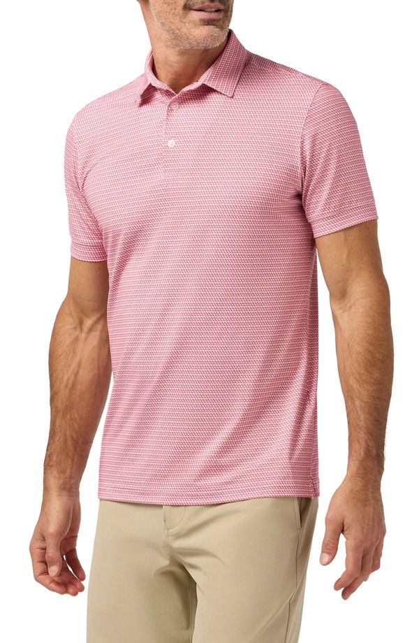 ミズンメイン メンズ トップス ポロシャツ MizzenMain Versa Trim Fit Performance Golf Polo Red Hotee Off レッド