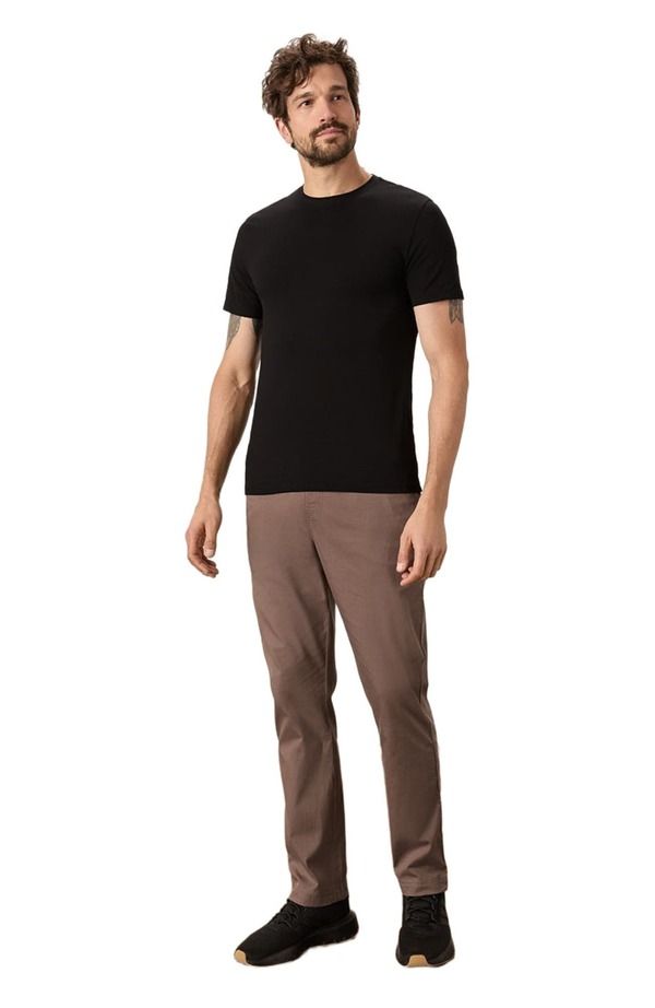 パクト メンズ トップス Tシャツ スリムフィット クルーネック コットン Pact Luxessential Slim Fit Crewneck Tee Made With Organicotton Black ブラック