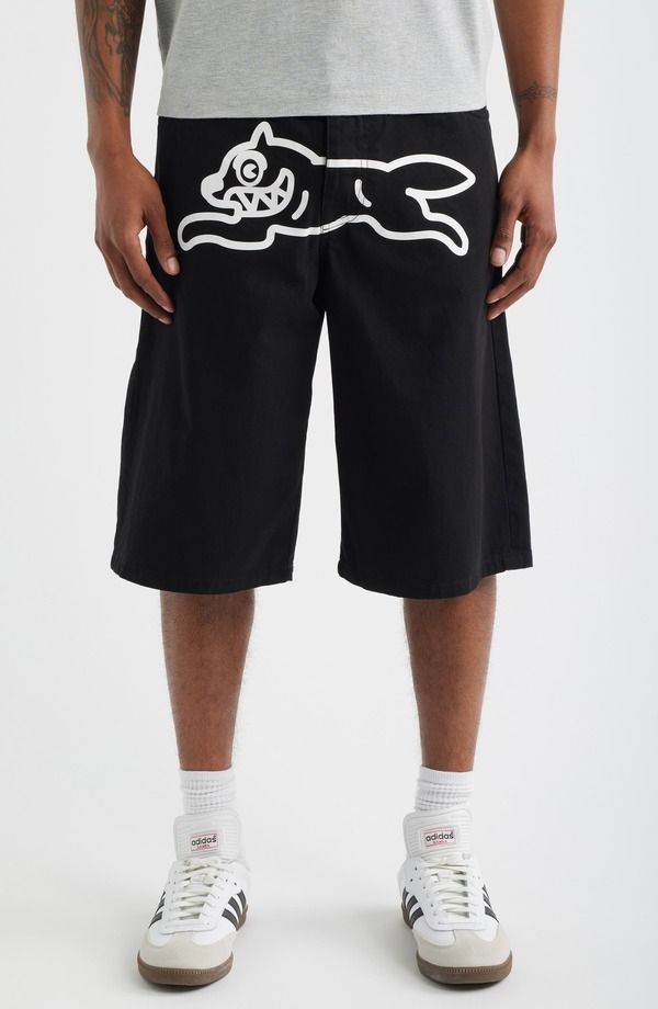 アイスクリーム メンズ ボトムス ハーフパンツ・ショーツ ショートパンツ コットン ICECREAM Fenton 5Pocket Cotton Twill Shorts Black ブラック