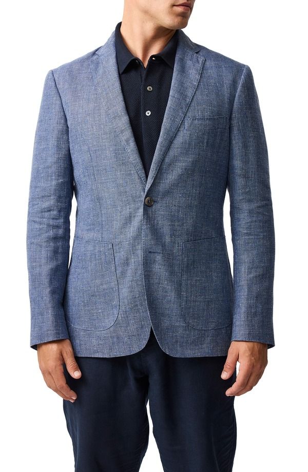 ロッドアンドグン メンズ アウター ジャケット・ブルゾン ウール コート リネン Rodd Gunn The Cascadeslub Linen Wool Sport Coat Marina