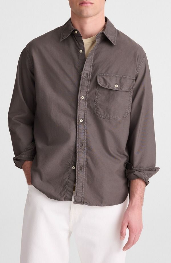 メイドウェル メンズ トップス シャツ オックスフォード Madewell Allday Single Pocket Oxford Shirt Pelican Green グリーン