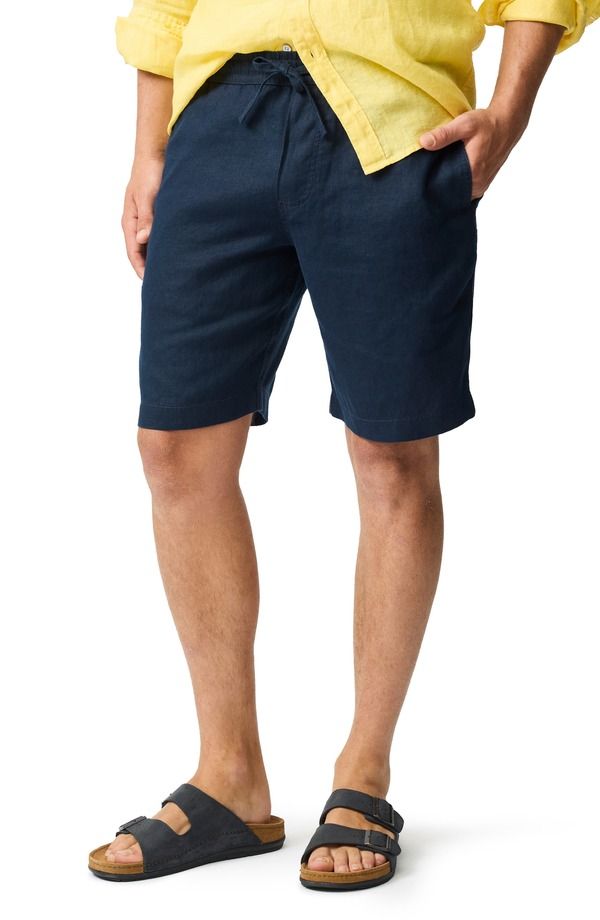 ロッドアンドグン メンズ ボトムス ハーフパンツ・ショーツ ショートパンツ リネン Rodd Gunn Linen Shorts Navy ネイビー