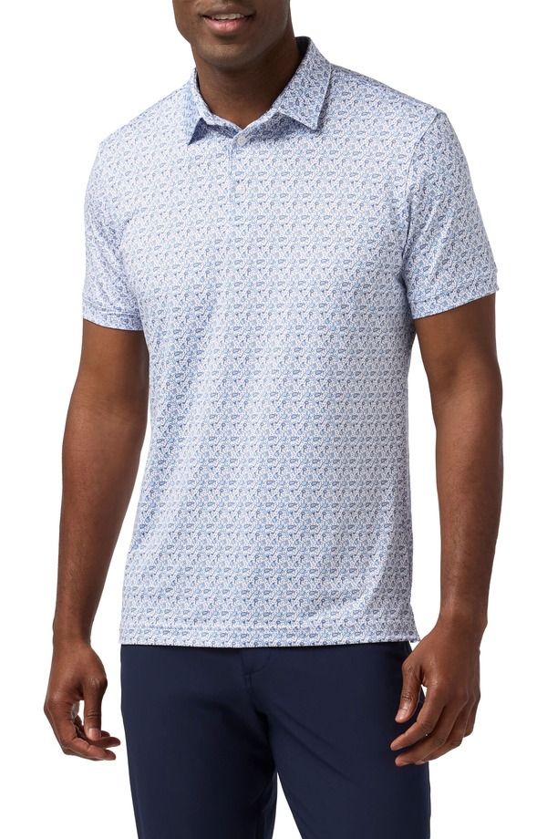 ミズンメイン メンズ トップス ポロシャツ MizzenMain Versa Trim Fit Performance Golf Polo Cloud Blue As It Lies ブルー
