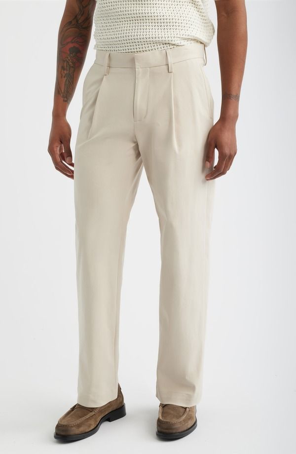オープンエディット メンズ ボトムス カジュアルパンツ ストレート Open Edit Straight Leg Pants Beige Birch ベージュ
