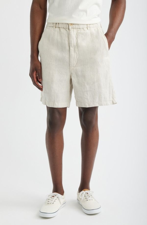 メイドウェル メンズ ボトムス ハーフパンツ・ショーツ ショートパンツ リネン Madewell PullOn Linen Shorts Bleached