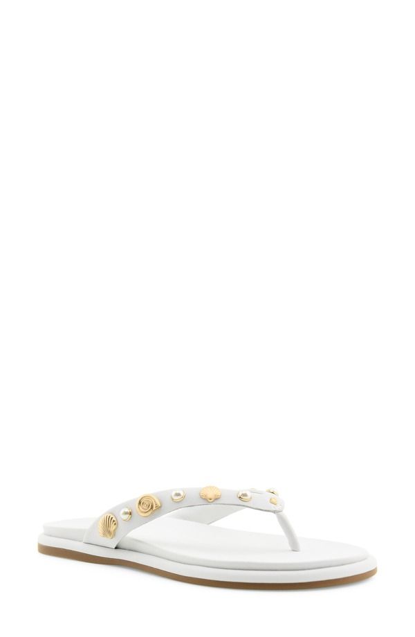 スペリー レディース シューズ サンダル Sperry Isla Embellished Thong Sandal Other White ホワイト