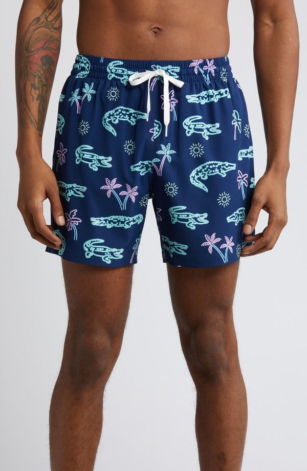 チャビーズ メンズ 水着 ハーフパンツ・ショーツ Chubbies Classic Lined 55Inch Swim Trunks The Neon Glades