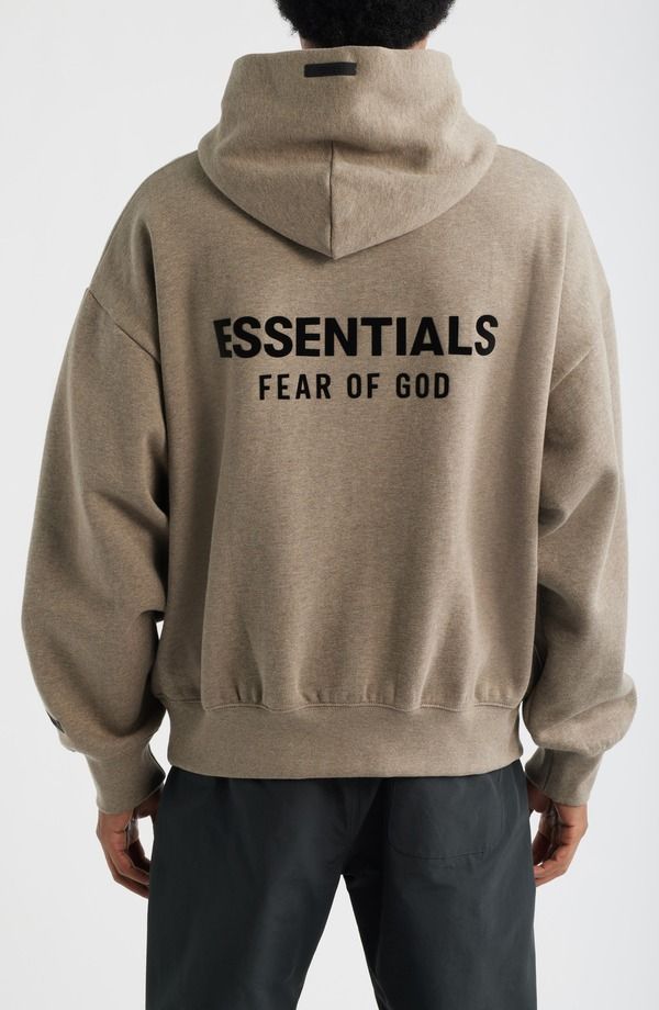 フィアオブゴッド メンズ アウター パーカー・スウェット フリース Fear of God Essentials Classic Fit Fleece Hoodie Homestead Heather ヘザー