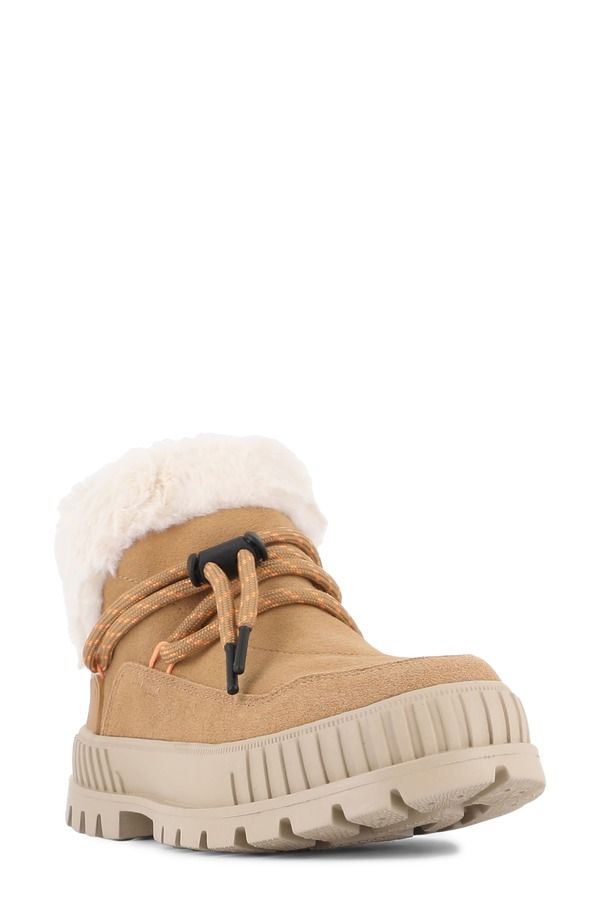 パラディウム レディース シューズ ブーツ・レインブーツ Palladium Pallashock Lo Hiver Waterepellent Faux Fur Boot Irish Brown ブラウン