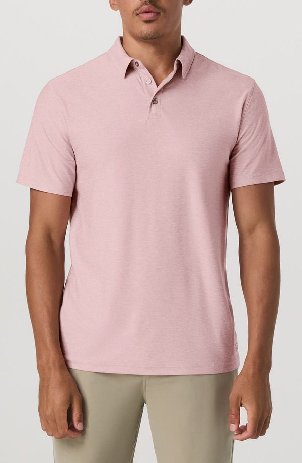 ビュオーリ メンズ トップス ポロシャツ Vuori Strato Tech Performance Polo Faded Rose Heather ヘザー
