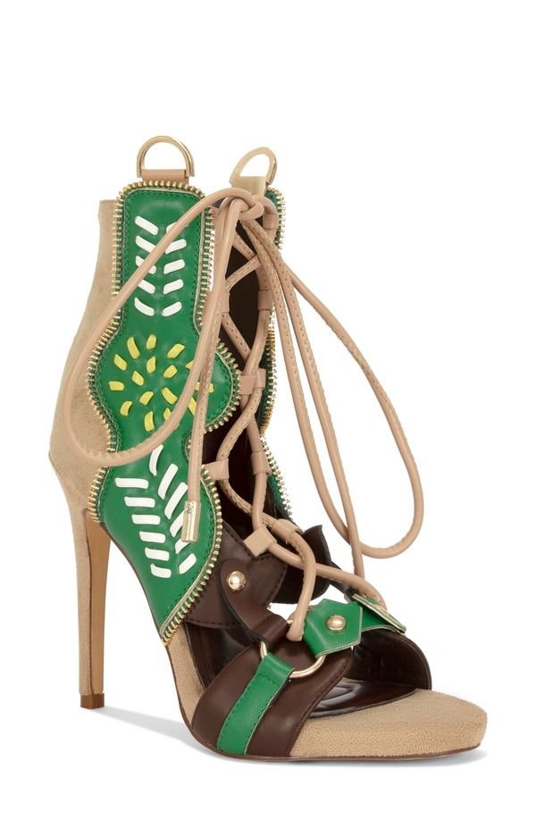 アザレア ワン レディース シューズ サンダル AZALEA WANG Shainia Sandal Green Multi グリーン