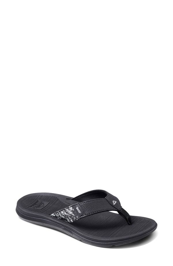 リーフ レディース シューズ サンダル Reef Santana Flip Flop Black White ホワイト