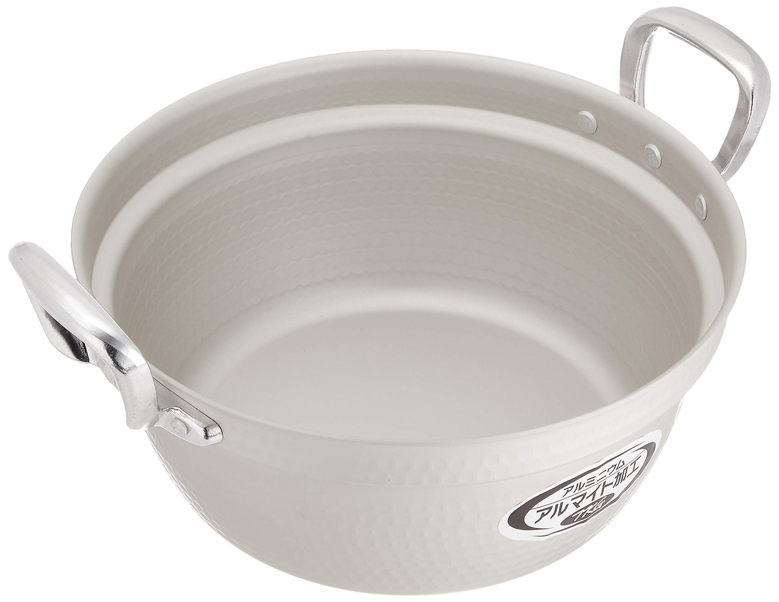 【新品】遠藤商事 TKG 料理鍋 両手 30cm アルミ製 アルマイト加工で直ぐに使えて変色しにくく、腐食に強い 外径×深さ(mm)317×140 容量(L)7.2 業務用 AEV1703 f2715d30