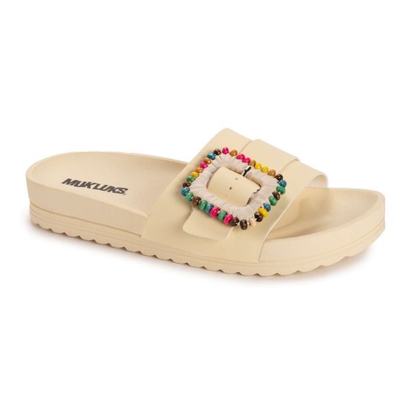 ムクルクス レディース シューズ サンダル MUK LUKS Womens Grand Colette Sandal Vanilla Custard