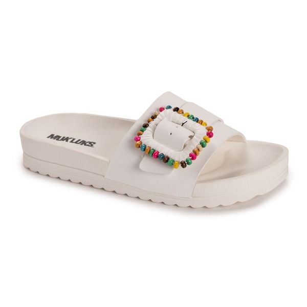 ムクルクス レディース シューズ サンダル MUK LUKS Womens Grand Colette Sandal White ホワイト