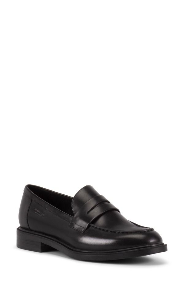 ヴァガボンド レディース シューズ スリッポン・ローファー Vagabond Shoemakers Amina Penny Loafer Black ブラック