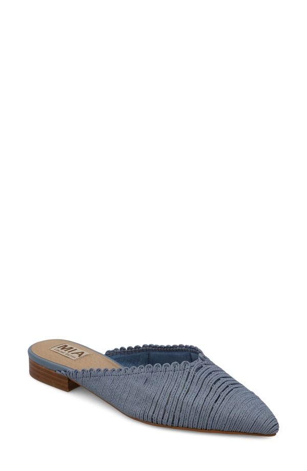 ミアリミテッドエディション レディース シューズ サンダル MIA Limitedition Abia Pointed Toe Mule Denim デニム