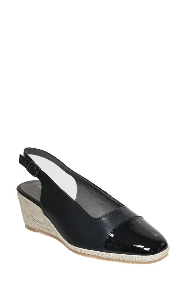 ダイビッドテイト レディース シューズ ヒール David Tate Sheyla Slingback Wedge Pump Black ブラック