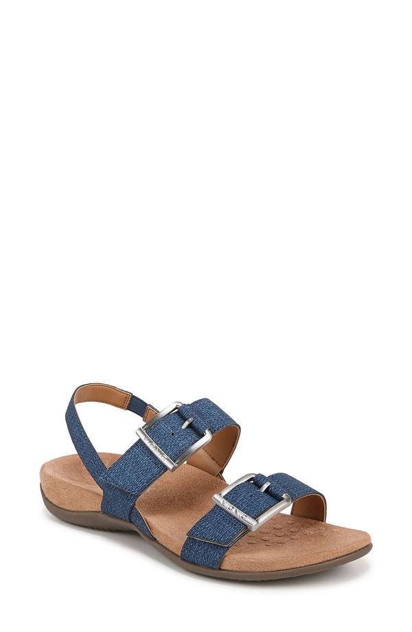 バイオニック レディース シューズ サンダル Vionic Reese Slingback Sandal Denim デニム