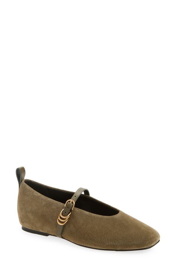 ラグアンドボーン レディース シューズ パンプス rag bone Spire Mary Jane Flat Olive Suede オリーブ
