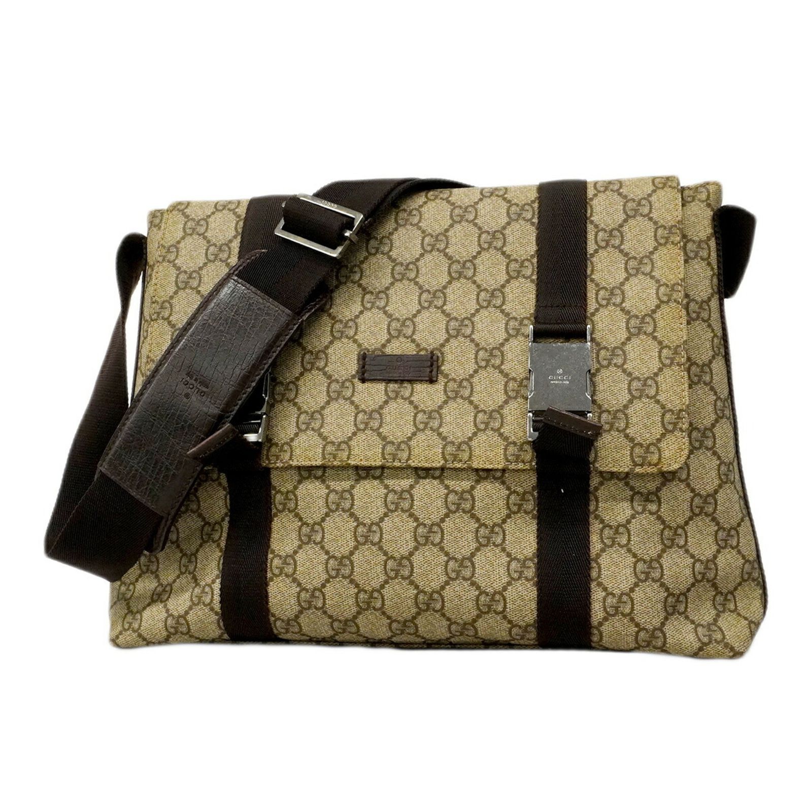 グッチ(Gucci) グッチ ショルダーバッグ GGスプリーム 122373 ベージュ ブラウン レディース