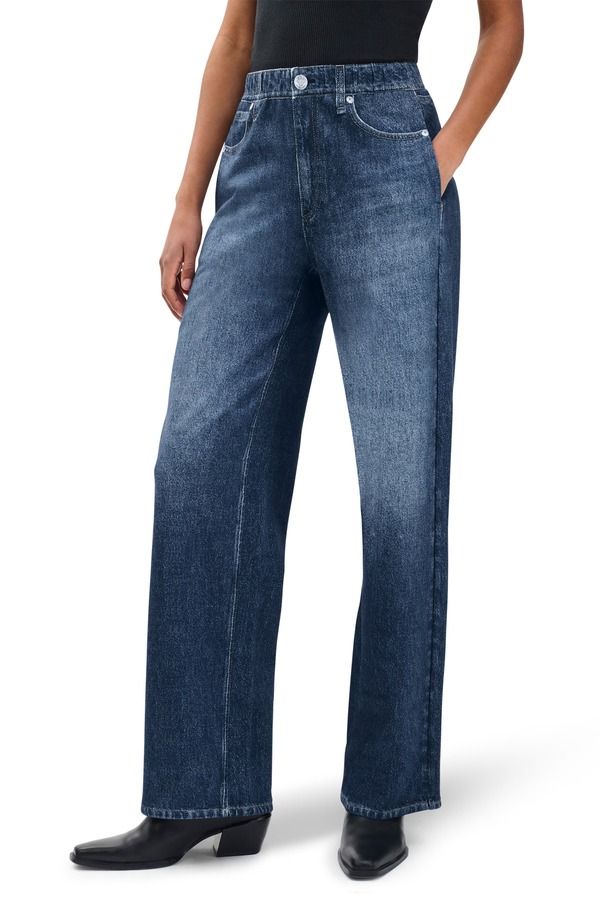 ラグアンドボーン レディース ボトムス デニムパンツ ワイドレッグ パイル コットン ジーンズ rag bone rb Miramar Wide Leg Cotton Terry Sweatpant Jeans Petra