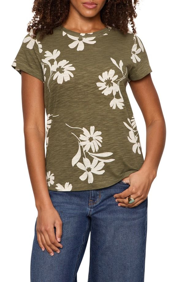 サンクチュアリー レディース トップス Tシャツ Sanctuary The PerfectShirt Petal Play Olive Green グリーン