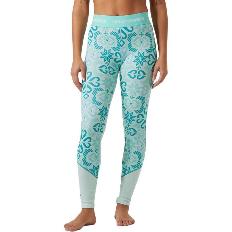 ヘリーハンセン レディース ボトムス カジュアルパンツ グラフィック Helly Hansen Lifa Merino Midweight Graphic Pant Womens Icicle Nordic Rose Aop