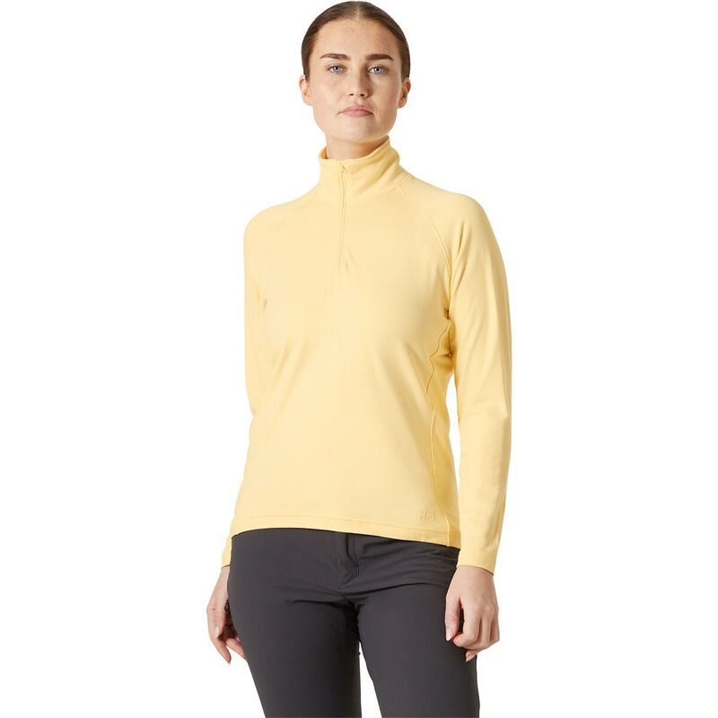 ヘリーハンセン レディース トップス Tシャツ Helly Hansen Verglas 12Zip Top Womens Yellow Cream クリーム