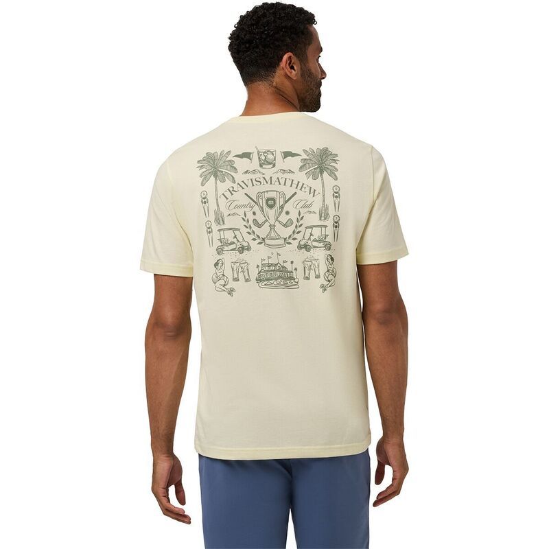 トラビスマヒュー メンズ トップス Tシャツ TravisMathew Country Club TShirt Mens Pear Sorbet