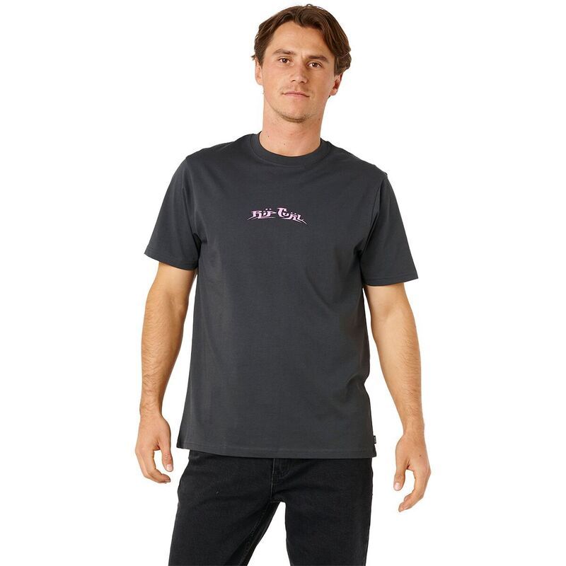 リップカール メンズ トップス Tシャツ Rip Curl Hazed And Tubed TShirt Mens Washed Black ブラック