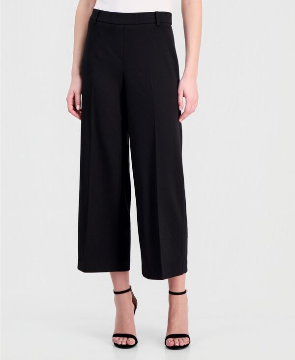 アンクライン レディース ボトムス カジュアルパンツ クロップド Anne Klein Womens WideLeg Cropped PullOn Pants Anne Black ブラック