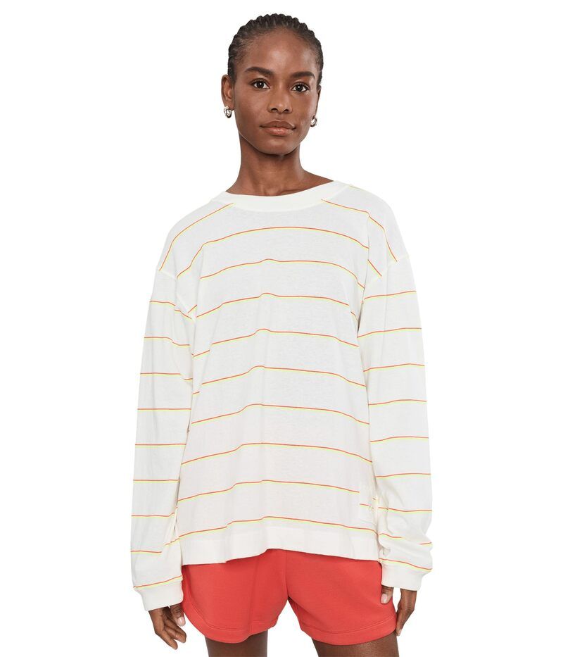 フリーピープル レディース トップス シャツ プリント Fp Movement Printed Hustle Layer Awning Stripe I ストライプ