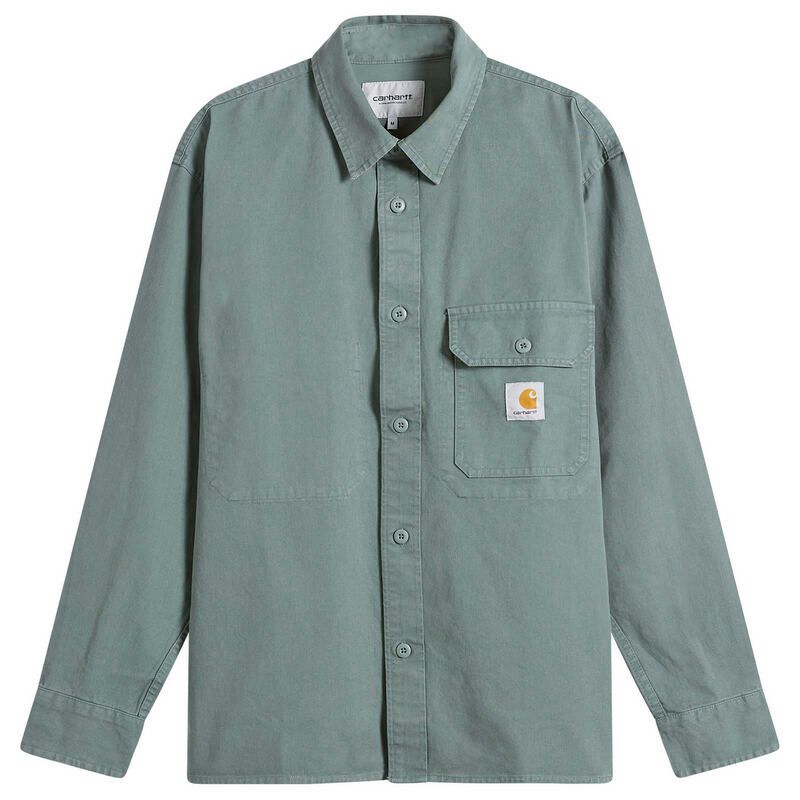 カーハート メンズ アウター ジャケット・ブルゾン シャツ Carhartt WIP Reno Shirt Jacket Velvet Green グリーン