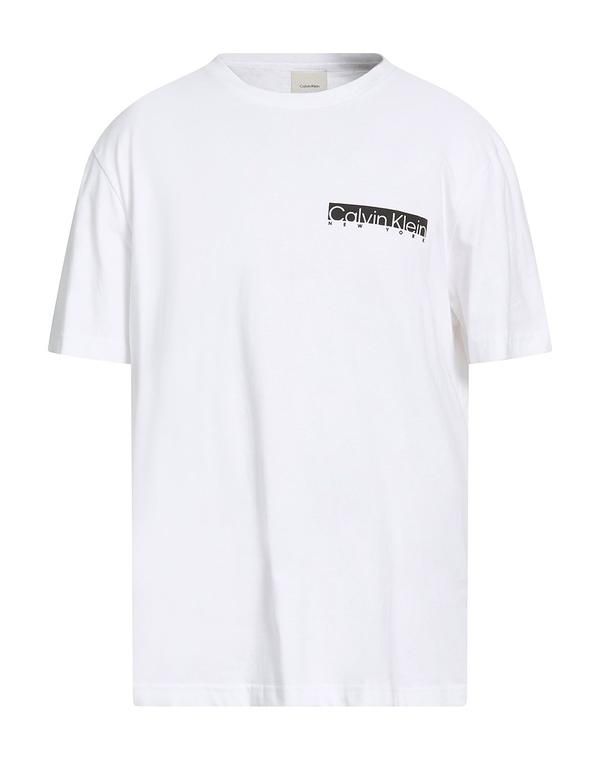 カルバンクライン メンズ トップス Tシャツ CALVIN KLEIN White ホワイト