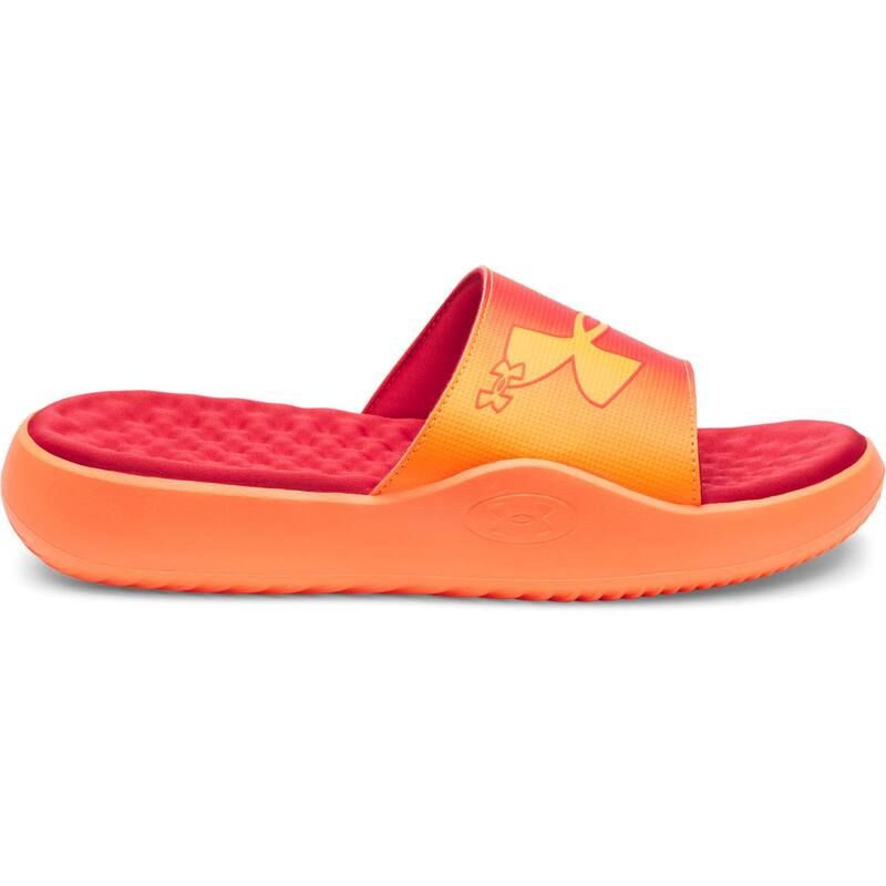 アンダーアーマー レディース シューズ サンダル Under Armour Ignite Pro 8 Mens Fixed Strap Slides Red Blaze Orange レッド