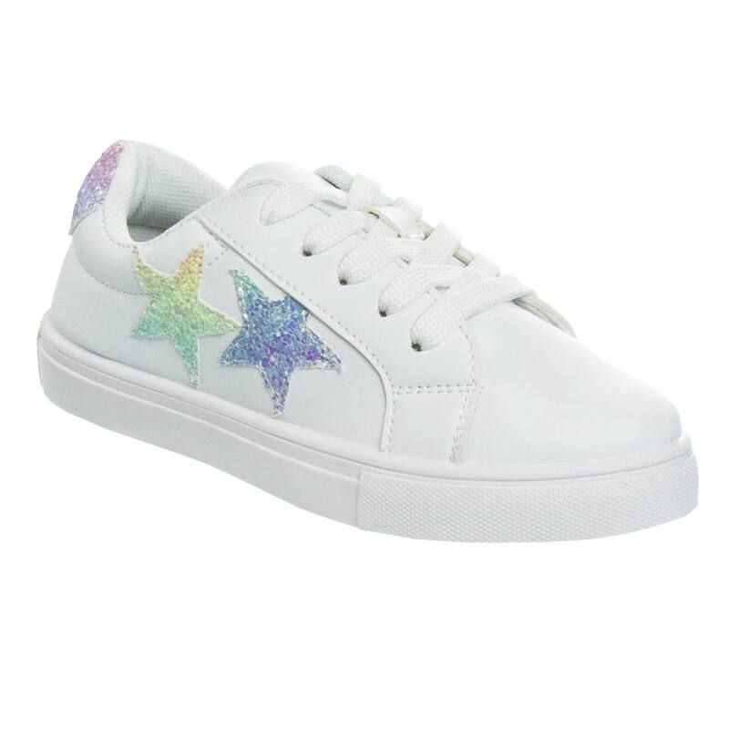 ケンジーガール レディース シューズ スニーカー レース Kensie GirlaceUp Girls Glittery Casual Sneakers Multi マルチカラー