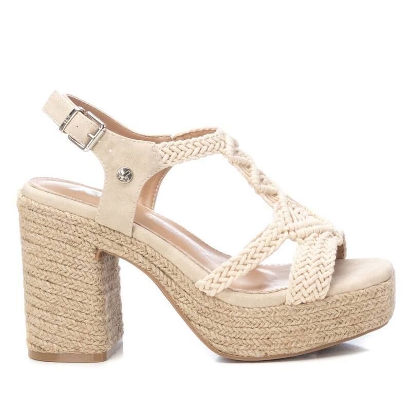 キシタイ レディース シューズ サンダル プラットフォーム ヒール Womens Heeled Jute Platform Sandals By XTI 142839 Ice 18,346円