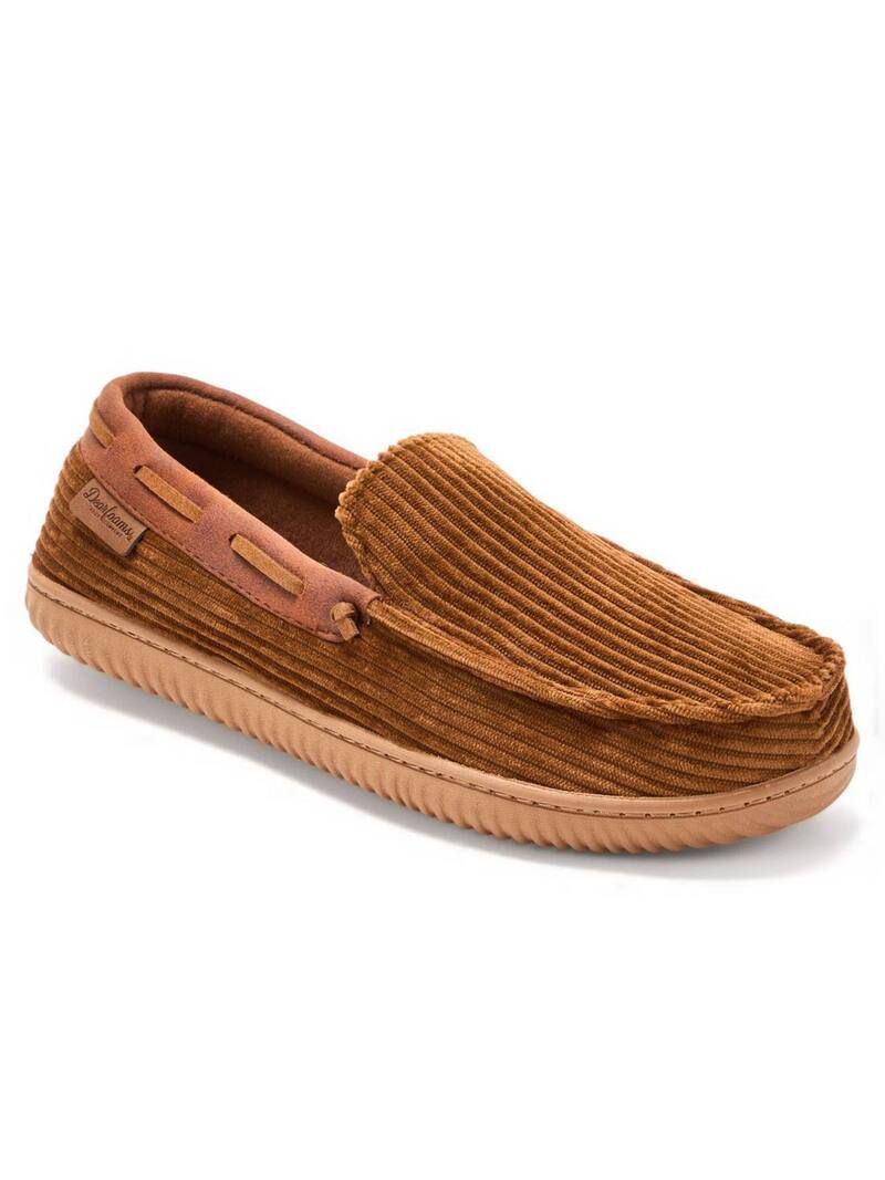 ディアフォームズ レディース シューズ サンダル Dearfoams Moc Mens Lacing Slippers Tan タン