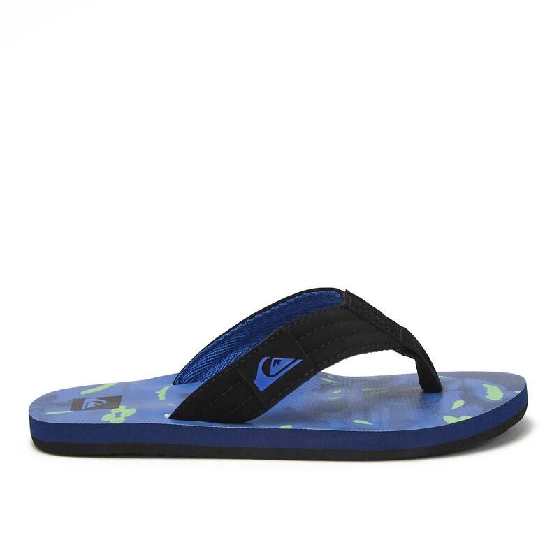 クイックシルバー レディース シューズ サンダル Quiksilver Kids Foundation Sport Slide Nebulas Blue Black ブラック